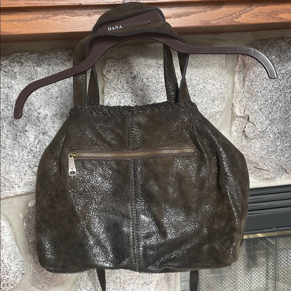 Patricia Nash Suede Leather Tote with Brass Hardware - Picture 3 of 10